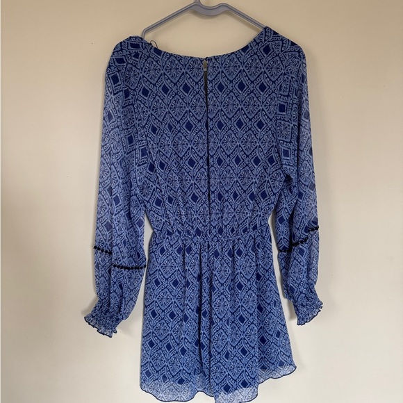 Zara Blue Patterned Romper/Jumpsuit - Picture 4 of 4